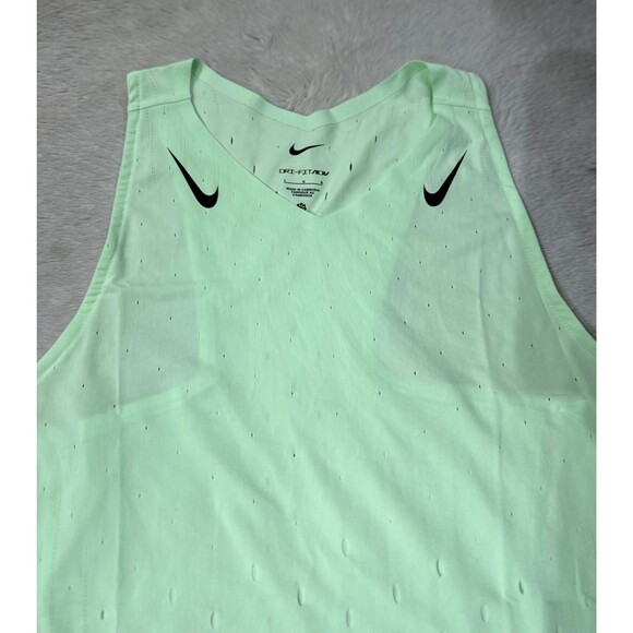 Nike AeroSwift Women Large Dri-FIT ADV Running jersey volt green FN2504-376 NEW - Picture 8 of 11